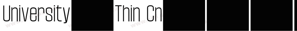 University-Thin Cn字体转换
